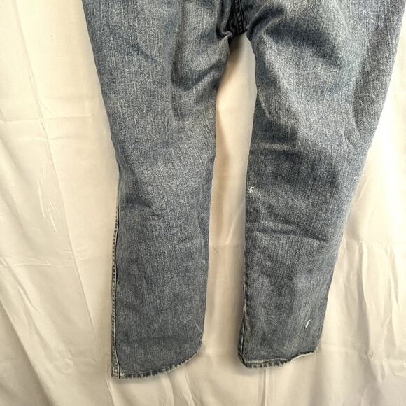 Wrangler Jeans 40x30  heavy denim men's pants distressed flaws - Picture 7 of 16